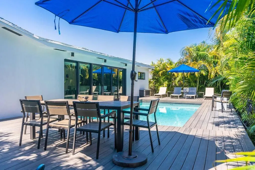 Feriehus Heated Pool Modern 5 Bedrooms House 10 Minutes To The Ocean Miami
