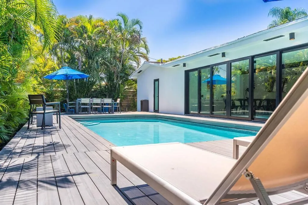 Heated Pool Modern 5 Bedrooms House 10 Minutes To The Ocean Feriehus Miami