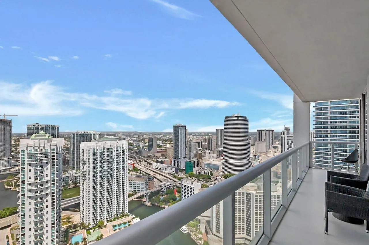 Penthouse 2br Icon Whotel Brickell Lägenhetshotell Miami