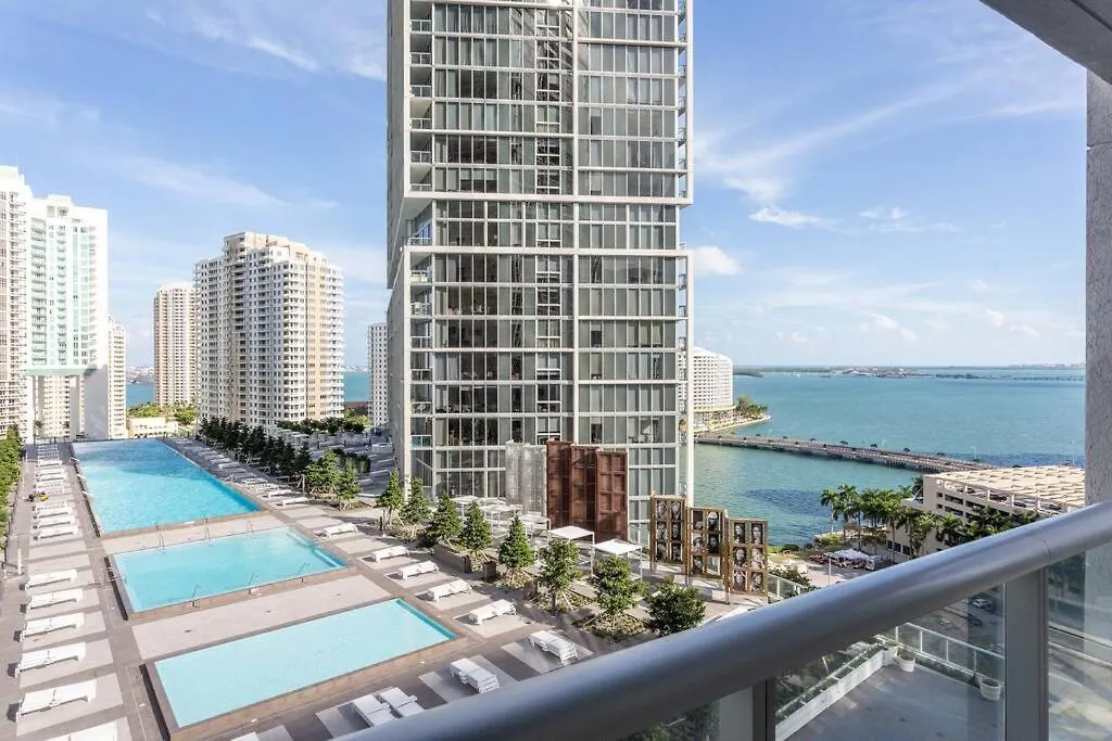 44th Floor Corner 2 Bdr• Icon Brickell• Ocean View And Free Apartman Miami