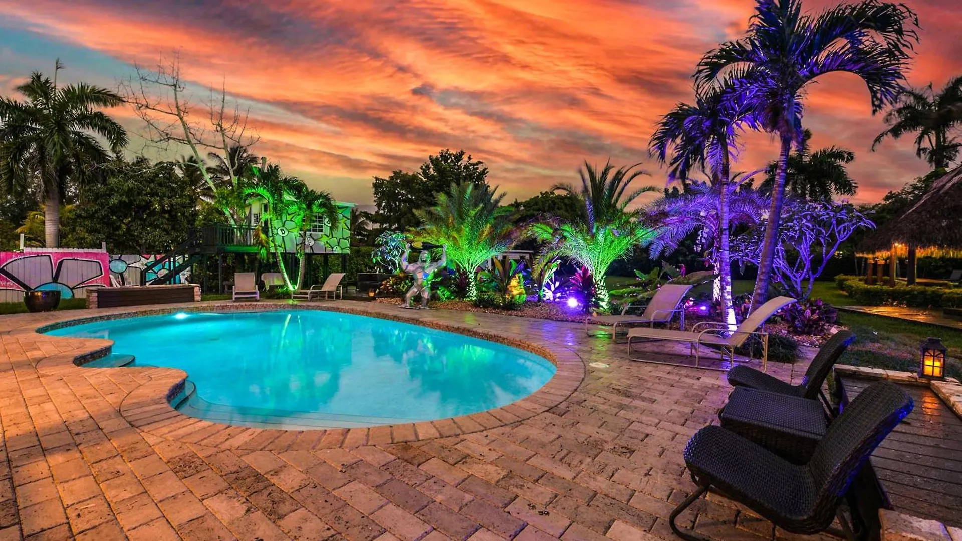 Villa Blockchain - Acre Lot W/ Pool-hot Tub-bars-tiki-games-theater!