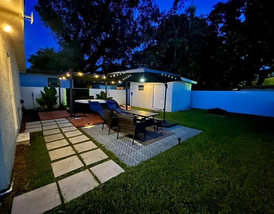 Modern W Jacuzzi Near Wynwood-design District-mia Airport Vakantiehuis Miami