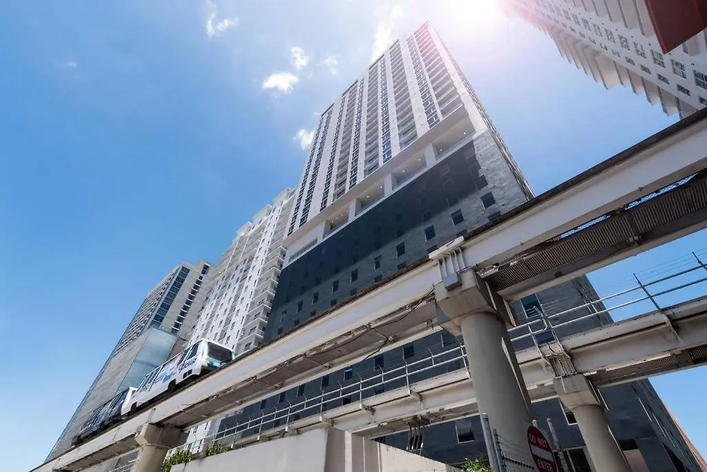 Amazing 2 Bedroom 30th Floor Downtown Free Parking Apartman Miami