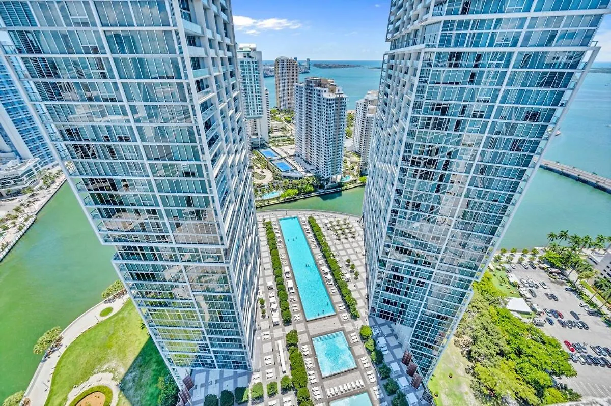 Stunning 40th Floor High Ceiling Icon Brickell With Access Appartamento Miami