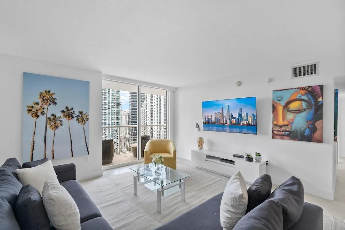 Apartment Stunning 3bedroom 34th Floor Brickell Free Parking