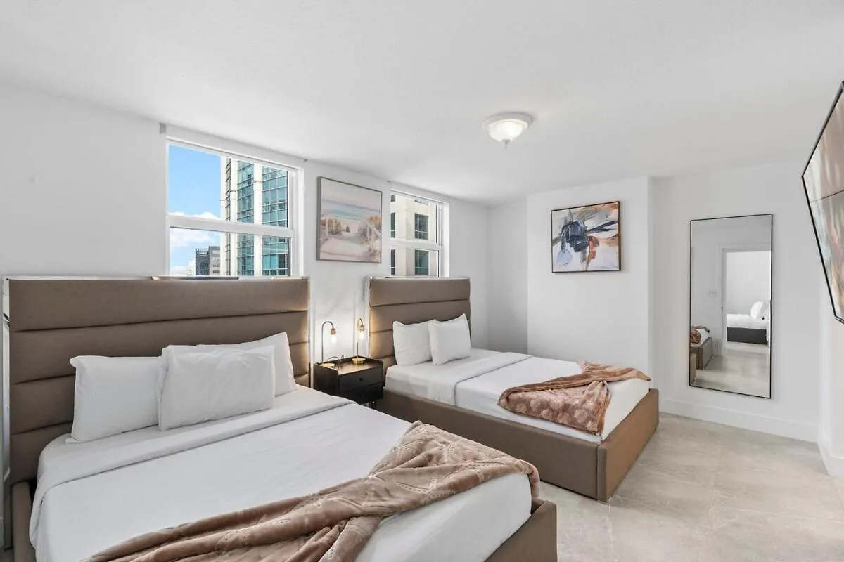 Stunning 3bedroom 34th Floor Brickell Free Parking Apartment *
