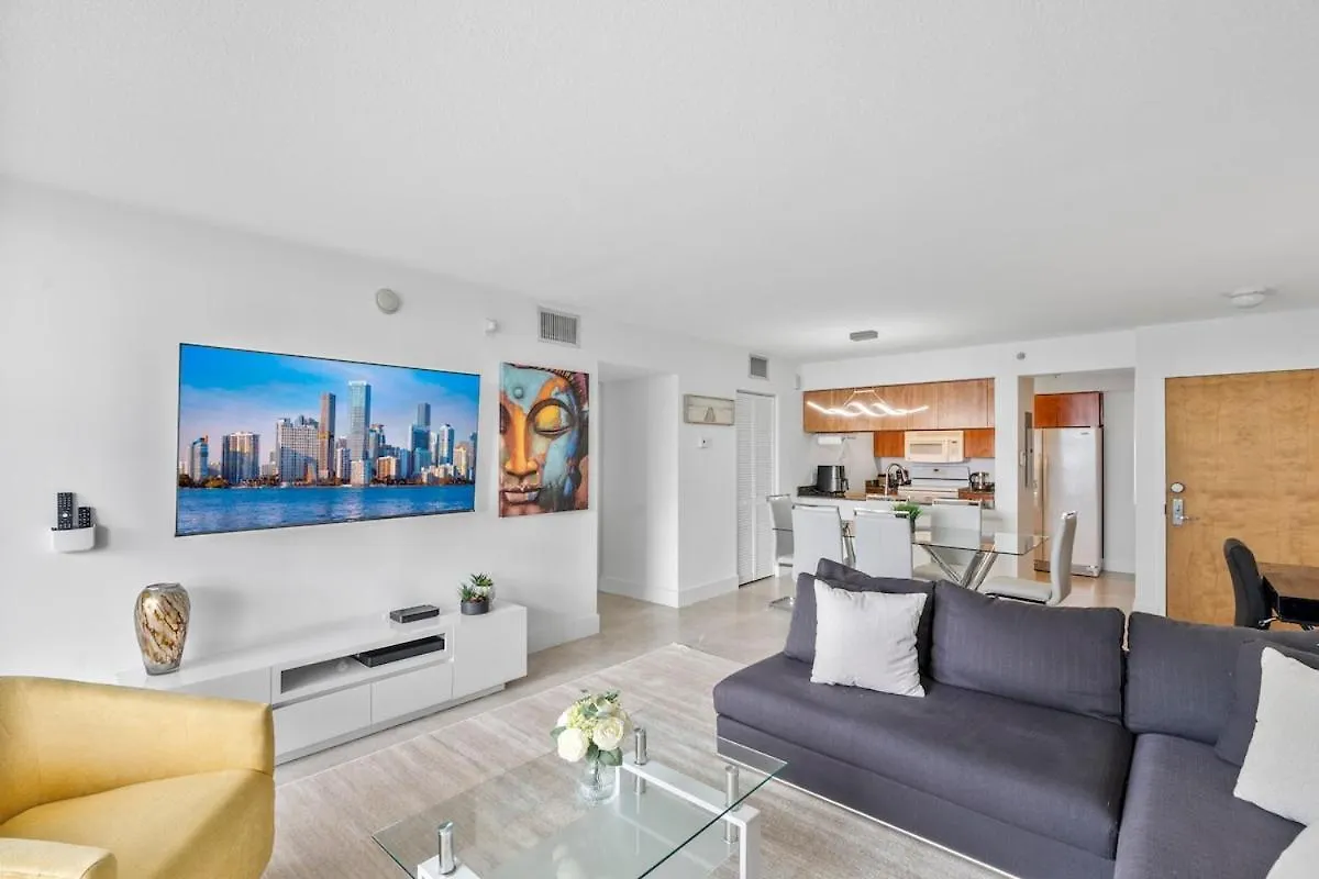 Stunning 3bedroom 34th Floor Brickell Free Parking Apartment