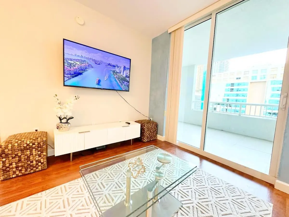 Lägenhet Stylish Brickell 2bd2br Pool Gym Miami