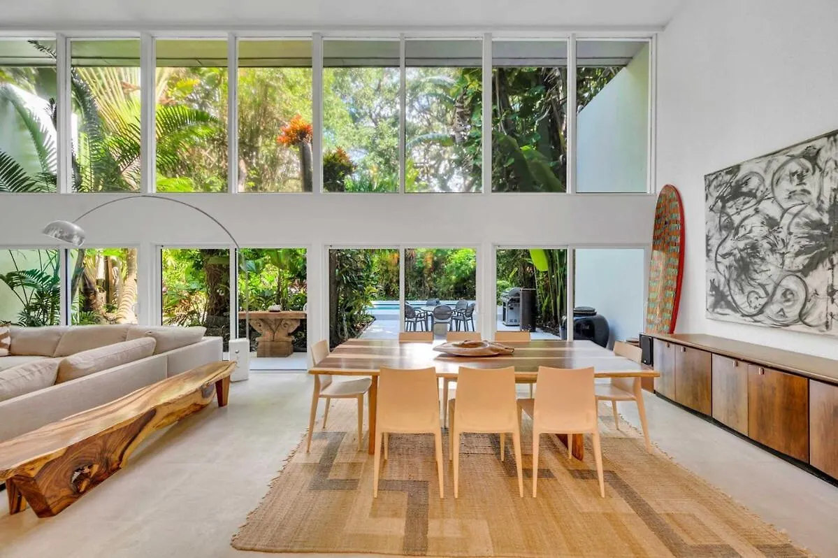 Vakantiehuis Wonderful Tropical Pool House Coconut Grove Miami