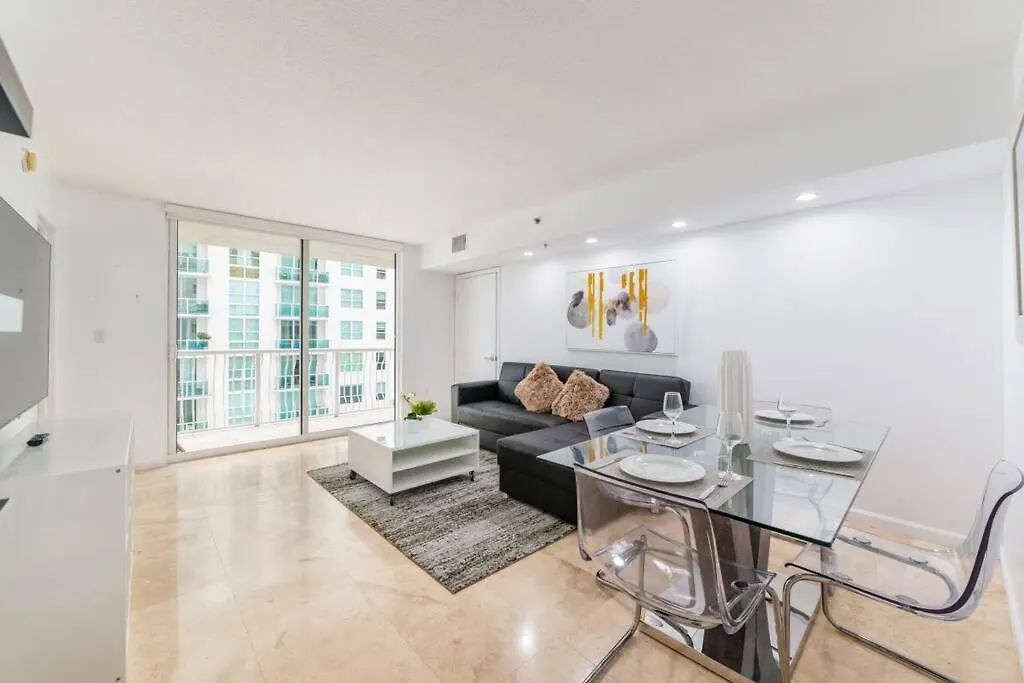 4br With Bay View At Brickell, Free Parking *