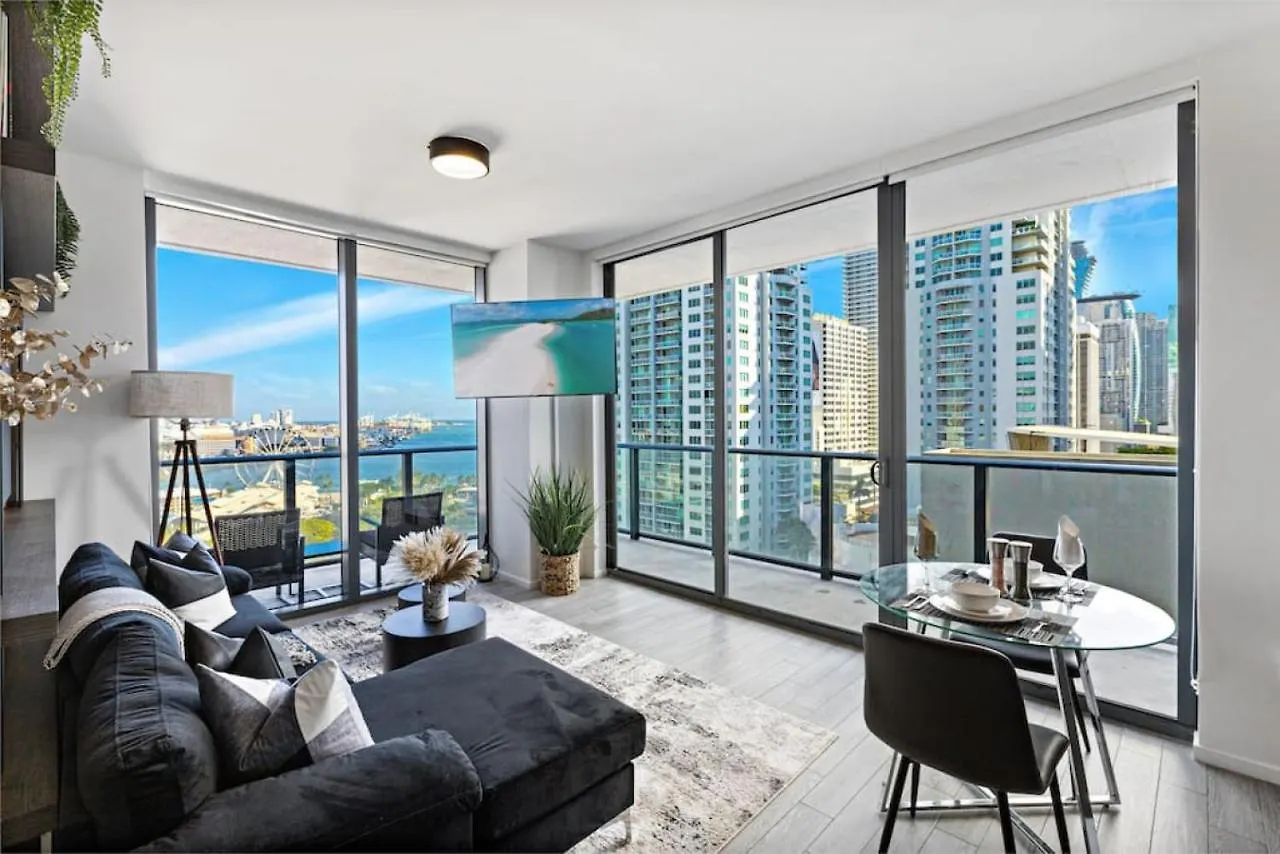 Corner W/ Unrivaled Views Apartamento Miami