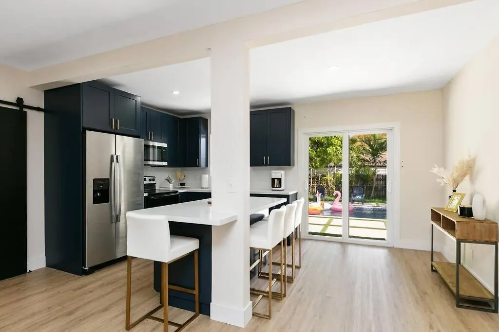 度假居 New Home, Pool Near Airport And Beaches, King Bed *