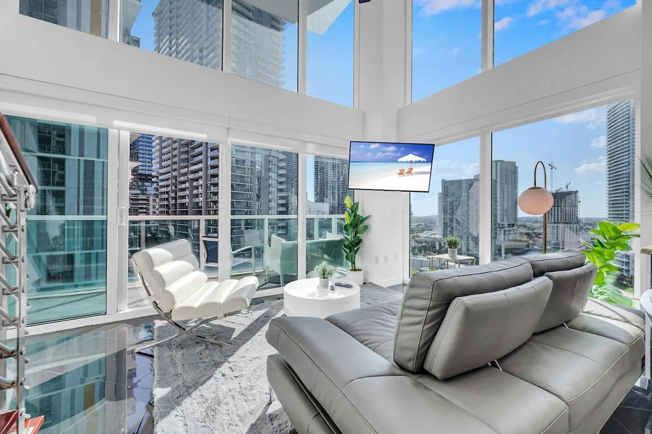Daire Iconic 2 Bedroom Loft Brickell-stunning Views *