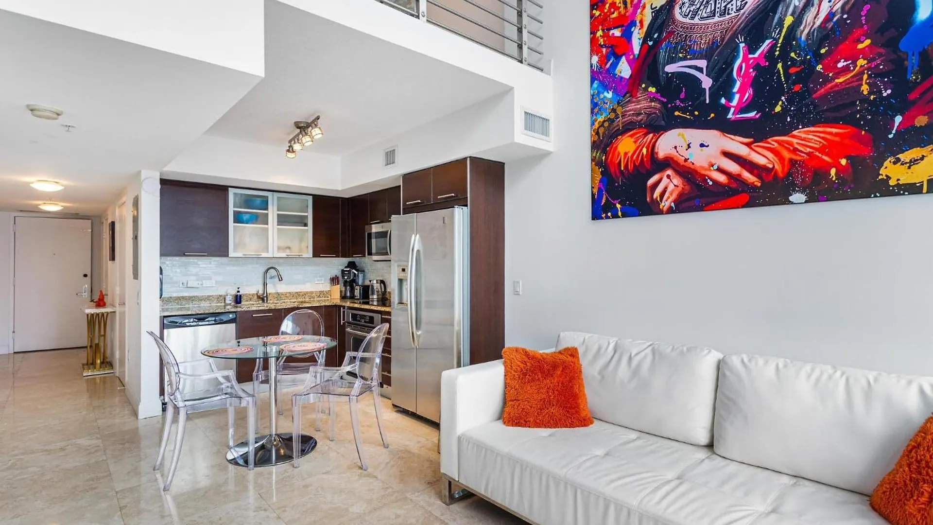 公寓 Luxury Mona Lisa Loft, Center Of Brickell *