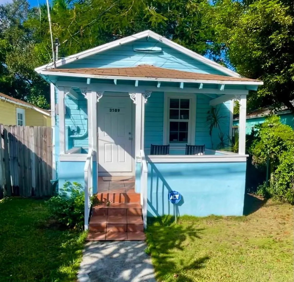 Key West Style Historic In Coconut Grove Florida, The Blue House Miami