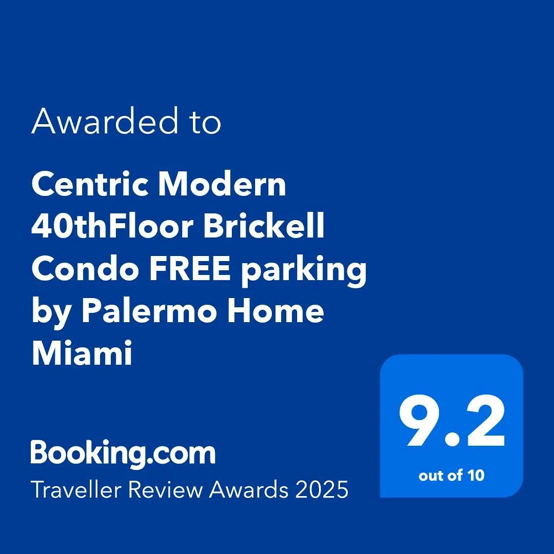 Centric Modern 40thfloor Brickell Free Parking By Palermo Apartman *