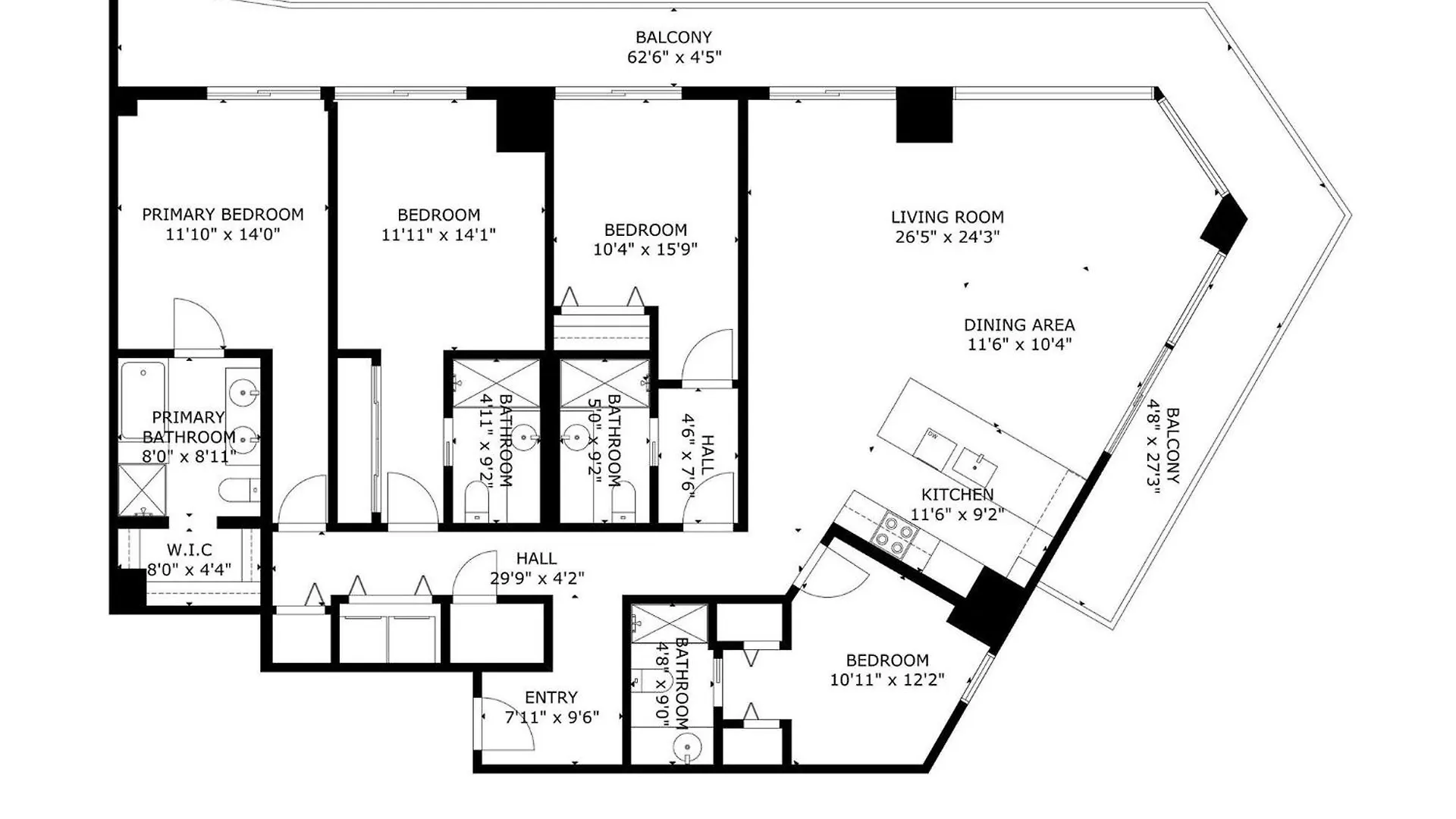 Apartment Posh Ocean View Penthouse - Heated Pool, Gym, Office! 10mins Miami
