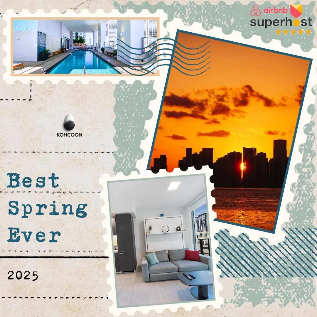 公寓 Explore Miami's Heat - Cozy Pool & Gym *