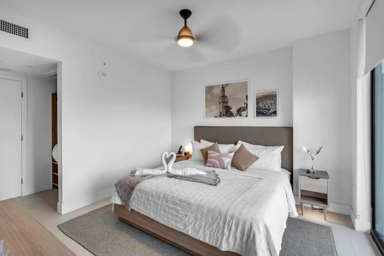 Апартаменты Sunlit 1br In Downtown Майами